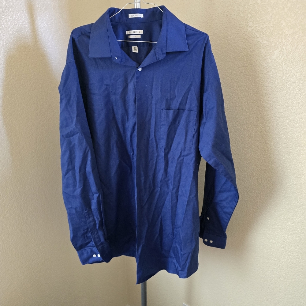 Van Heusen Tall Long Sleeve Button Up Shirt With Pocket